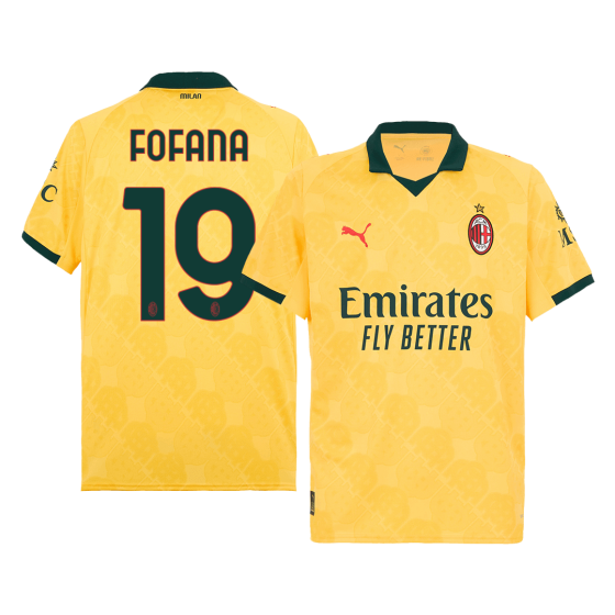 AC Milan FOFANA #19 Third Away Soccer Jersey 2025_26