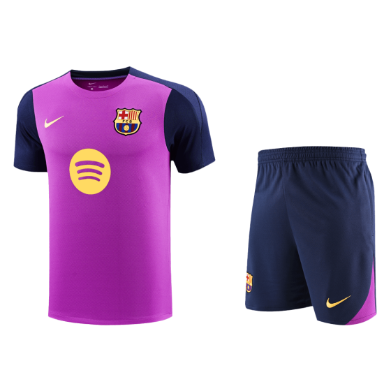巴塞罗那赛前训练足球球衣套装 2025_26 （球衣+短裤）