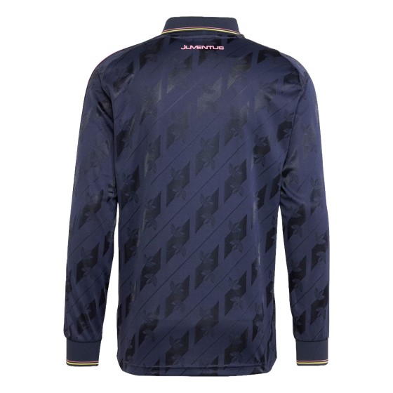 尤文图斯休闲复古运动长袖球衣