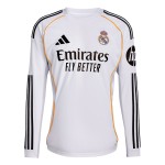 Real Madrid 2025-26 Season Fan Edition Long-Sleeve Home Jersey