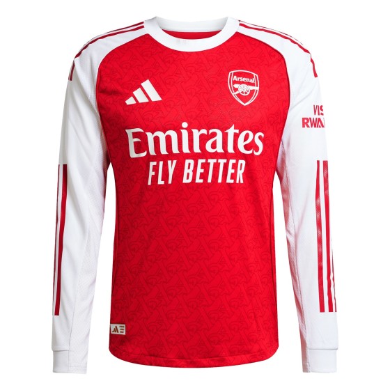 Arsenal Player Edition Long-Sleeve Home Jersey for the 2025-26 Season