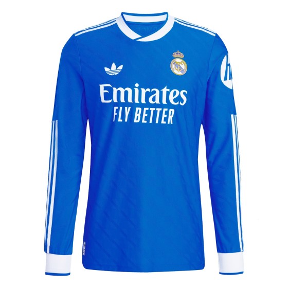 Real Madrid Player Edition Long-Sleeve Second Away Jersey for the 2025-26 Season