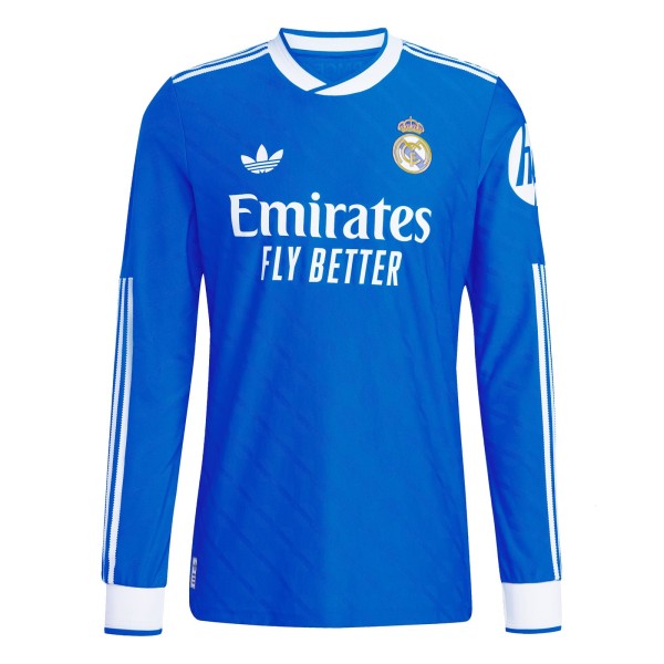 Real Madrid Player Edition Long-Sleeve Second Away Jersey for the 2025-26 Season