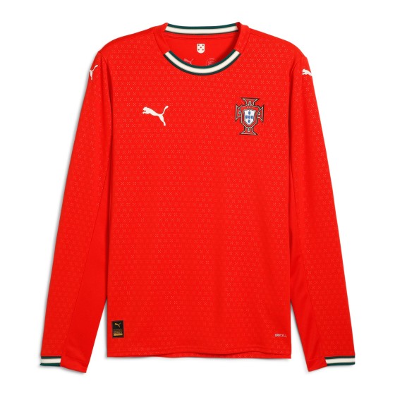 葡萄牙国家队2025-26赛季球迷版长袖主场球衣