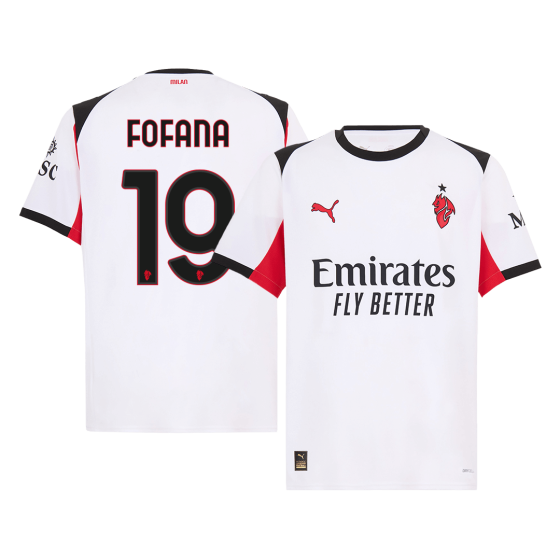 AC Milan FOFANA #19 Away Soccer Jersey 2025_26