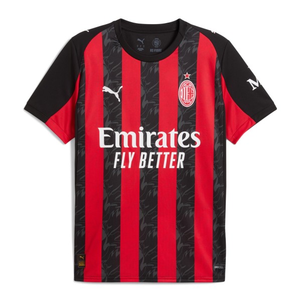 AC Milan 2025-26 Season Fan Edition Home Jersey